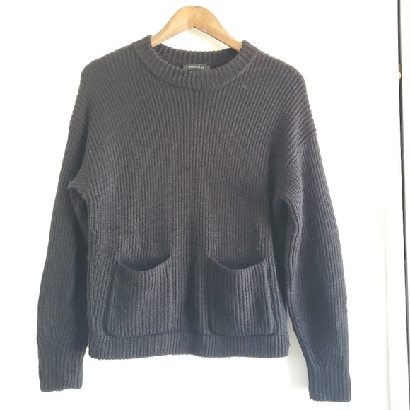 Ann Taylor Sweaters - Ann Taylor Oversized Black Knit Sweater